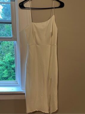 Hello Molly Asymmetrical White Dress